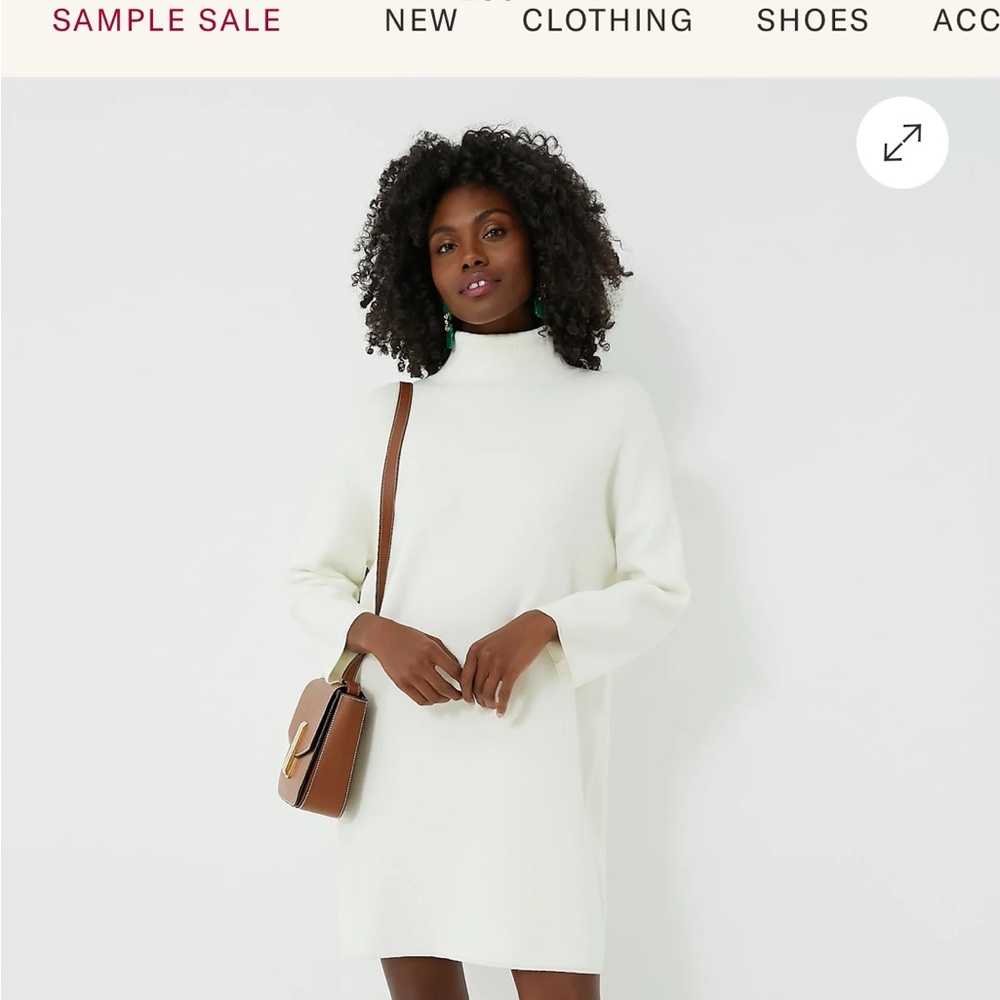 Tuckernuck Pomander Place Turtleneck Dress - White XS